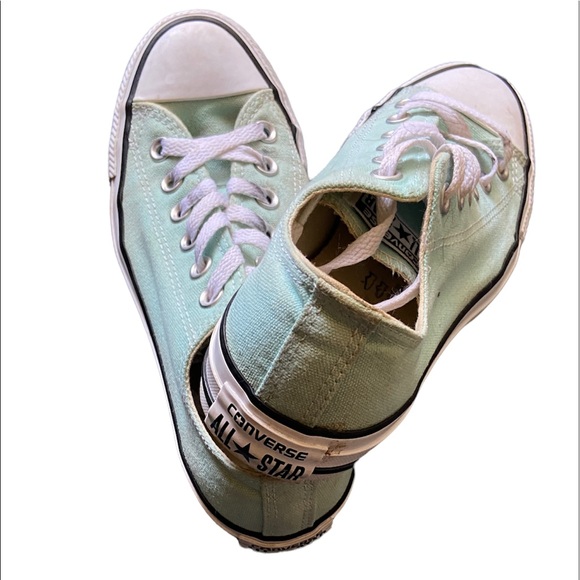 Converse low top light blue, aqua, ice mint color - Picture 8 of 9